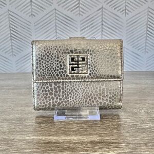 Givenchy Metallic Silver Card Holder Wallet